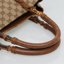 GUCCI GG Canvas Bamboo Hand Bag Beige 112530 Auth BA3203-7