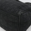 Christian Dior Canage Hand Bag Nylon Black Gold Auth BA3208-15