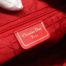 Christian Dior Canage Hand Bag Nylon Black Gold Auth BA3208-11