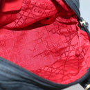 Christian Dior Canage Hand Bag Nylon Black Gold Auth BA3208-18