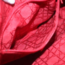 Christian Dior Canage Hand Bag Nylon Black Gold Auth BA3208-20