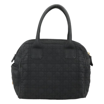 Christian Dior Canage Hand Bag Nylon Black Gold Auth BA3208 - 0