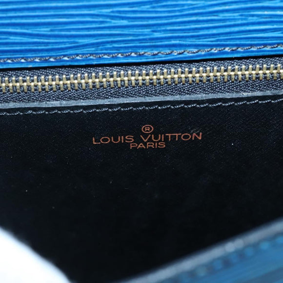 LOUIS VUITTON Epi Saint Cloud GM Shoulder Bag Toledo Blue M52195 LV Auth BA3209