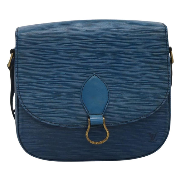 LOUIS VUITTON Epi Saint Cloud GM Shoulder Bag Toledo Blue M52195 LV Auth BA3209