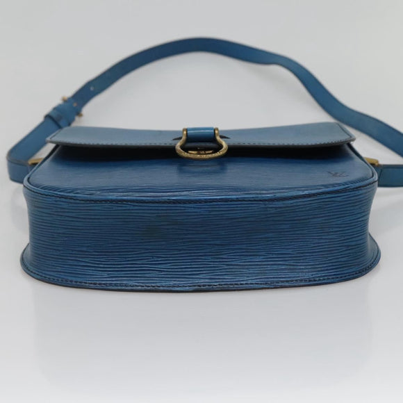 LOUIS VUITTON Epi Saint Cloud GM Shoulder Bag Toledo Blue M52195 LV Auth BA3209