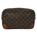 LOUIS VUITTON Monogram Compiegne 28 Clutch Bag M51845 LV Auth BA3212-2