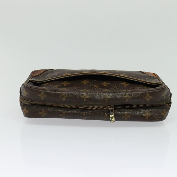 LOUIS VUITTON Monogram Compiegne 28 Clutch Bag M51845 LV Auth BA3212