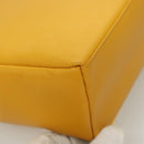 Burberrys Hand Bag Leather Suede Yellow Auth BA3213-15