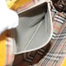 Burberrys Hand Bag Leather Suede Yellow Auth BA3213-12