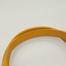 Burberrys Hand Bag Leather Suede Yellow Auth BA3213-8