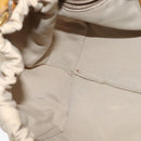 Salvatore Ferragamo Vala Shoulder Bag Nylon Beige Gold Auth BA3215-19