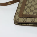 GUCCI GG Supreme Web Sherry Line Shoulder Bag PVC Beige 41 02 013 Auth BA3218-10