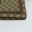 GUCCI GG Supreme Web Sherry Line Shoulder Bag PVC Beige 41 02 013 Auth BA3218-11