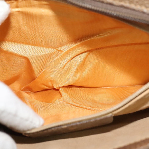 GUCCI GG Supreme Web Sherry Line Shoulder Bag PVC Beige 41 02 013 Auth BA3218