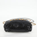CHANEL Chain Chanel 22 Shoulder Bag Leather Black Gold CC Auth BA3220SM-11