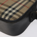 Burberrys Nova Check Shoulder Bag Canvas Beige Auth BA3222-14