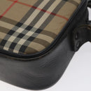 Burberrys Nova Check Shoulder Bag Canvas Beige Auth BA3222-16