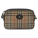 Burberrys Nova Check Shoulder Bag Canvas Beige Auth BA3222-13