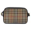 Burberrys Nova Check Shoulder Bag Canvas Beige Auth BA3222-2