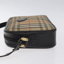 Burberrys Nova Check Shoulder Bag Canvas Beige Auth BA3222-4