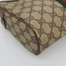 GUCCI GG Supreme Web Sherry Line Clutch Bag PVC Beige 89 01 012 Auth BA3229-11