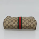 GUCCI GG Supreme Web Sherry Line Clutch Bag PVC Beige 89 01 012 Auth BA3229-7