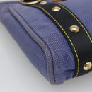 LOUIS VUITTON Antigua Cabas PM Tote Bag Canvas Blue Black M40090 LV Auth BA3231-11