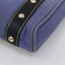 LOUIS VUITTON Antigua Cabas PM Tote Bag Canvas Blue Black M40090 LV Auth BA3231-12