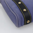 LOUIS VUITTON Antigua Cabas PM Tote Bag Canvas Blue Black M40090 LV Auth BA3231-13