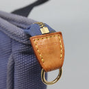 LOUIS VUITTON Antigua Cabas PM Tote Bag Canvas Blue Black M40090 LV Auth BA3231-14