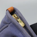 LOUIS VUITTON Antigua Cabas PM Tote Bag Canvas Blue Black M40090 LV Auth BA3231-16