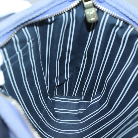 LOUIS VUITTON Antigua Cabas PM Tote Bag Canvas Blue Black M40090 LV Auth BA3231