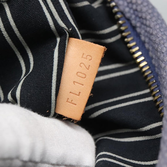 LOUIS VUITTON Antigua Cabas PM Tote Bag Canvas Blue Black M40090 LV Auth BA3231