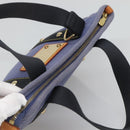 LOUIS VUITTON Antigua Cabas PM Tote Bag Canvas Blue Black M40090 LV Auth BA3231-6