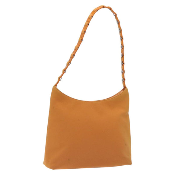 Salvatore Ferragamo Shoulder Bag Canvas Orange Auth BA3239