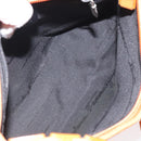 Salvatore Ferragamo Shoulder Bag Canvas Orange Auth BA3239-11