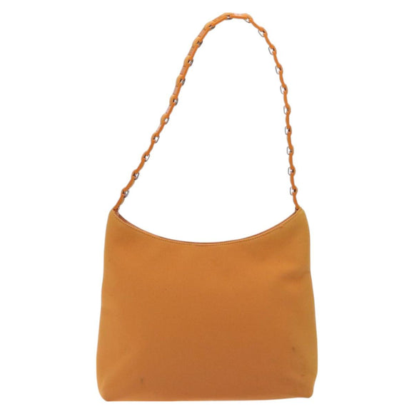 Salvatore Ferragamo Shoulder Bag Canvas Orange Auth BA3239