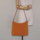 Salvatore Ferragamo Shoulder Bag Canvas Orange Auth BA3239-20