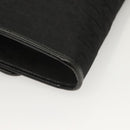 Christian Dior Trotter Canvas Chain Shoulder Bag Black Gold Auth BA3240-15