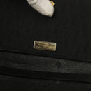 Christian Dior Trotter Canvas Chain Shoulder Bag Black Gold Auth BA3240-18