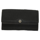 Christian Dior Trotter Canvas Chain Shoulder Bag Black Gold Auth BA3240-13