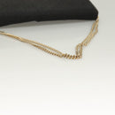 Christian Dior Trotter Canvas Chain Shoulder Bag Black Gold Auth BA3240-7