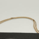 Christian Dior Trotter Canvas Chain Shoulder Bag Black Gold Auth BA3240-8