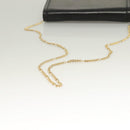 BALLY Wallet Chain Shoulder Bag Leather Gold Black Auth BA3241-7