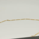 BALLY Wallet Chain Shoulder Bag Leather Gold Black Auth BA3241-14