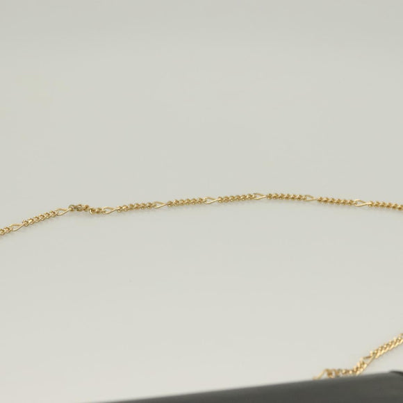 BALLY Wallet Chain Shoulder Bag Leather Gold Black Auth BA3241