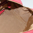 BALLY Hand Bag Leather Pink Gold Auth BA3242-17