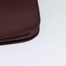 CARTIER Must Line Shoulder Bag Leather Bordeaux Gold Auth BA3243-13