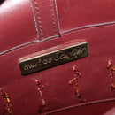 CARTIER Must Line Shoulder Bag Leather Bordeaux Gold Auth BA3243-15