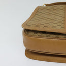 GUCCI Micro GG Canvas Shoulder Bag Beige Gold Auth BA3245-9